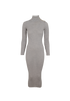 Balmain Stretchy Maxi Dress, &pound;220, Clothing, Grey, Wool, Front view