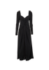 Self-Portrait Pleated Dress, &pound;160, Clothing, Black, Polyester (Polymer), Front view