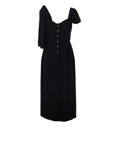 Prada Midi Dress, &pound;220, Clothing, Black, Acetate, Front view
