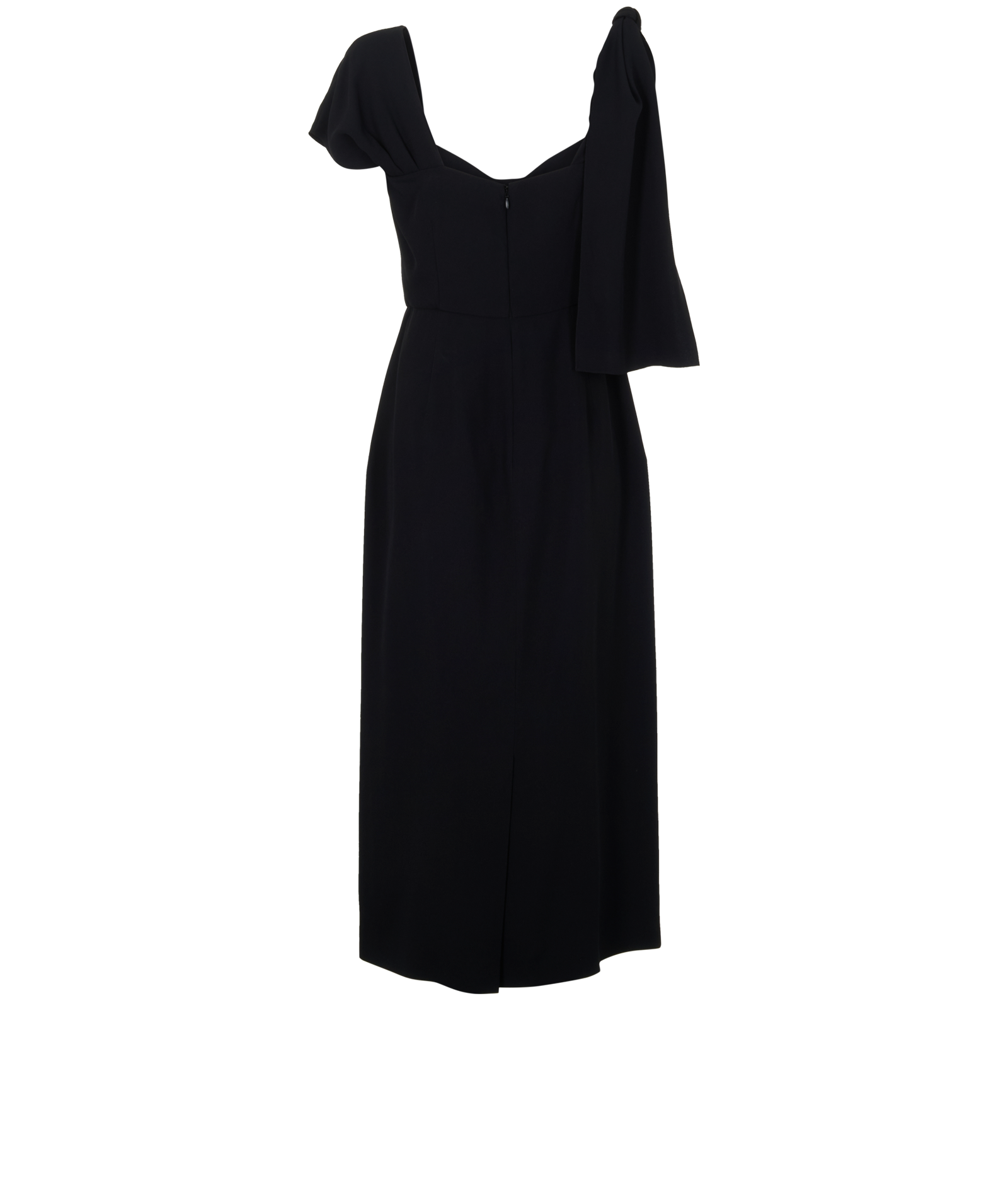 Prada Midi Dress, &pound;220, Clothing, Black, Acetate, Back view