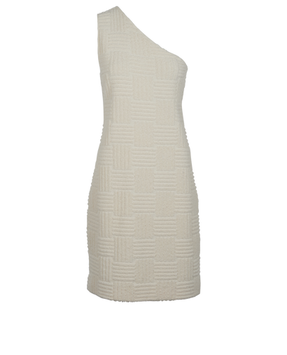 Bottega Veneta Towelling One-Shoulder Dress, &pound;180, Clothing, Cream, Cotton/Polyester (Polymer), Front view