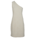 Bottega Veneta Towelling One-Shoulder Dress, &pound;180, Clothing, Cream, Cotton/Polyester (Polymer), Front view