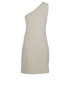 Bottega Veneta Towelling One-Shoulder Dress, &pound;180, Clothing, Cream, Cotton/Polyester (Polymer), Back view