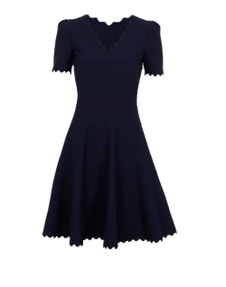 Alaia Venus D'Hiver Dress, Wool/Viscose, Navy, UK14, 2*