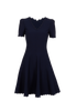 Alaia Venus D'Hiver Dress, &pound;350, Clothing, Navy, Viscose/Wool, Front view