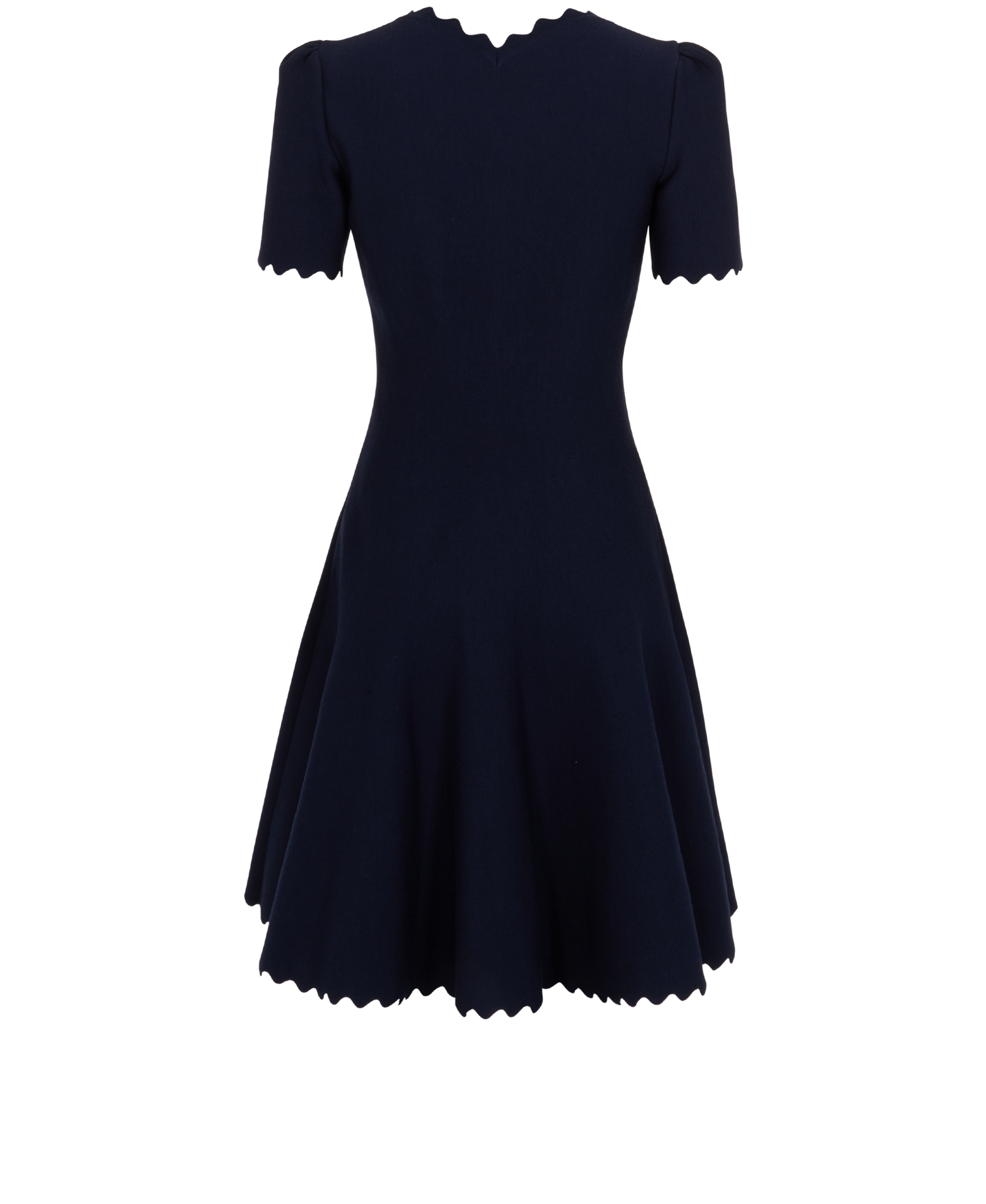 Alaia Venus D'Hiver Dress, &pound;350, Clothing, Navy, Viscose/Wool, Back view