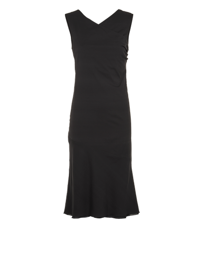 Joseph Midi Sleeveless Dress, &pound;70, Clothing, Black, Silk, Front view