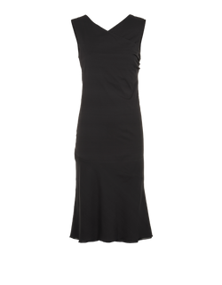 Joseph Midi Sleeveless Dress, Silk, Black, Sz M, 2*