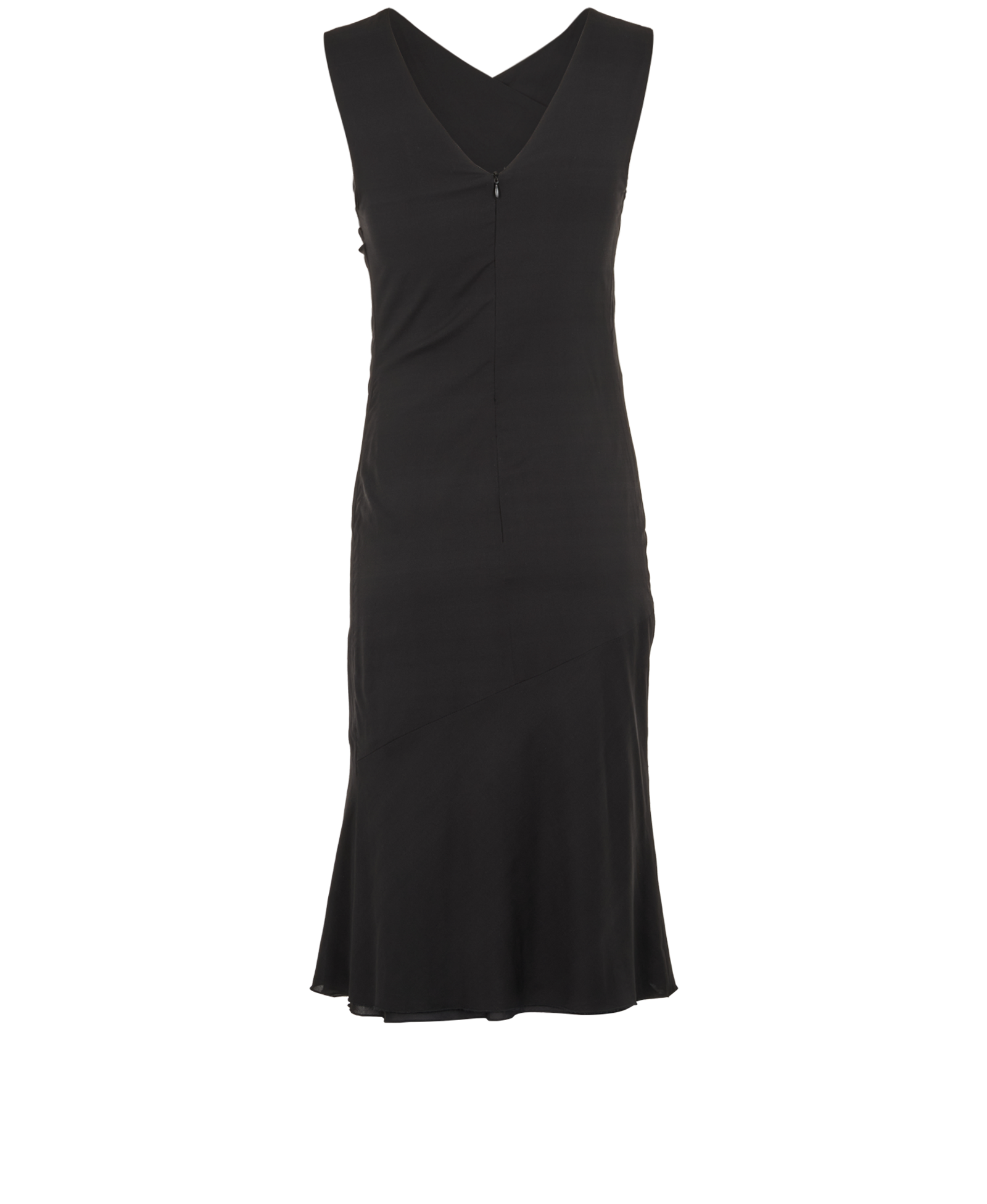 Joseph Midi Sleeveless Dress, &pound;70, Clothing, Black, Silk, Back view