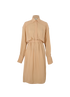 Fendi Long Sleeves Shirt Dress, &pound;220, Clothing, Beige, Silk, Front view