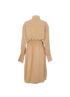 Fendi Long Sleeves Shirt Dress, &pound;220, Clothing, Beige, Silk, Back view