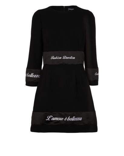 Dolce & Gabbana Santa Sicily Dress, &pound;290, Clothing, Black, Wool, Front view