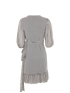 Ganni Check Wrap Dress, &pound;110, Clothing, Black/Grey, Polyester (Polymer), Back view