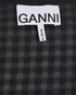 Ganni Check Wrap Dress, &pound;110, Clothing, Black/Grey, Polyester (Polymer), Other view
