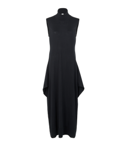 Toteme Draped Knit Dress, Wool/Silk, Black, Sz XL, 2*