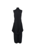 Toteme Draped Knit Dress, &pound;150, Clothing, Black, Silk/Wool, Back view