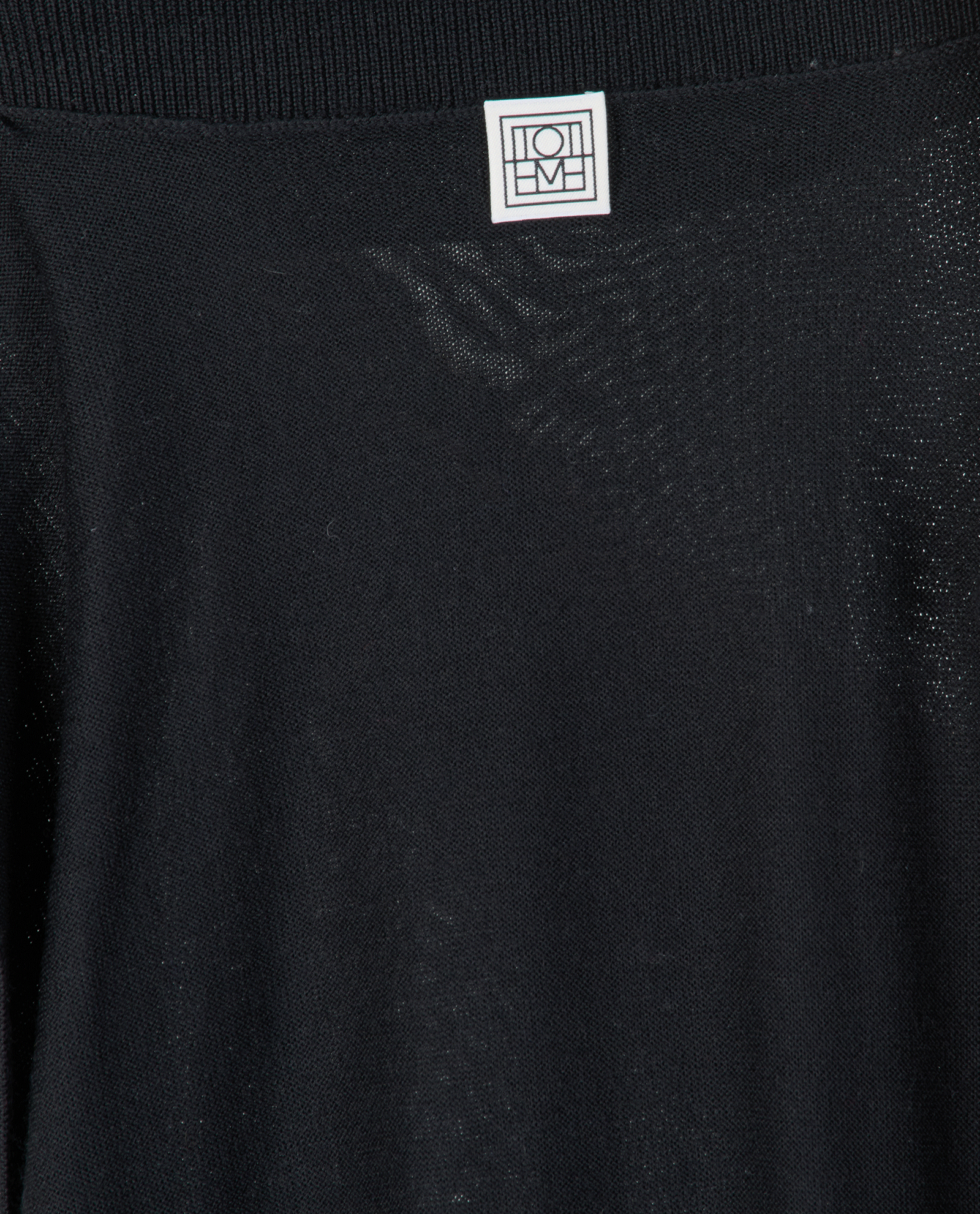 Toteme Draped Knit Dress, &pound;150, Clothing, Black, Silk/Wool, Other view