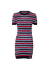 Gucci Striped Knit Dress, &pound;290, Clothing, Navy/Red/White, Cotton/Polyester, Front view