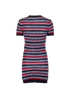Gucci Striped Knit Dress, &pound;290, Clothing, Navy/Red/White, Cotton/Polyester, Back view