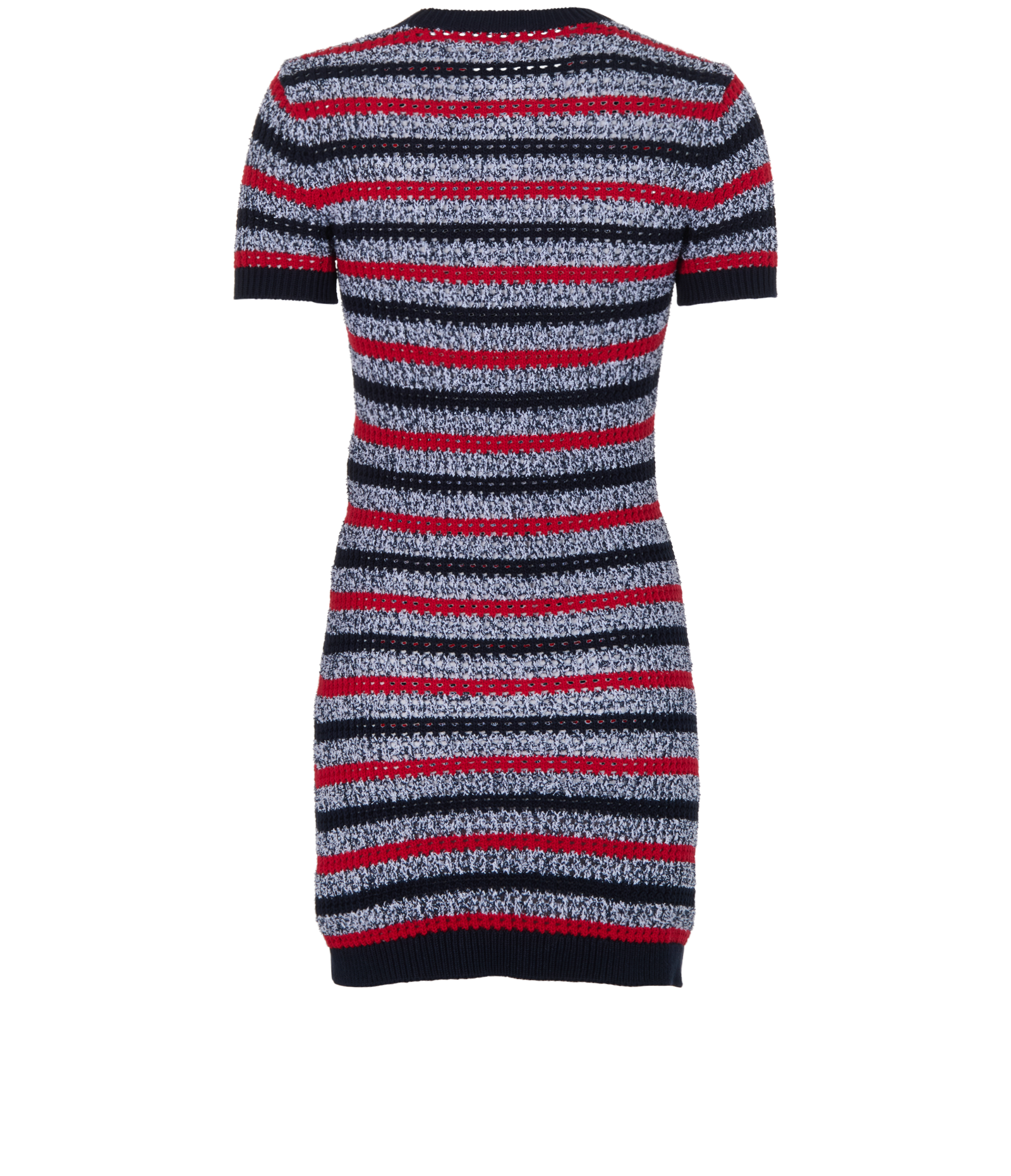 Gucci Striped Knit Dress, &pound;290, Clothing, Navy/Red/White, Cotton/Polyester, Back view