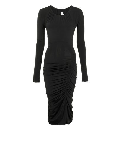 Victoria Beckham Midi Dress, &pound;140, Clothing, Black, Polyester, Front view