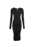 Victoria Beckham Midi Dress, &pound;140, Clothing, Black, Polyester, Front view