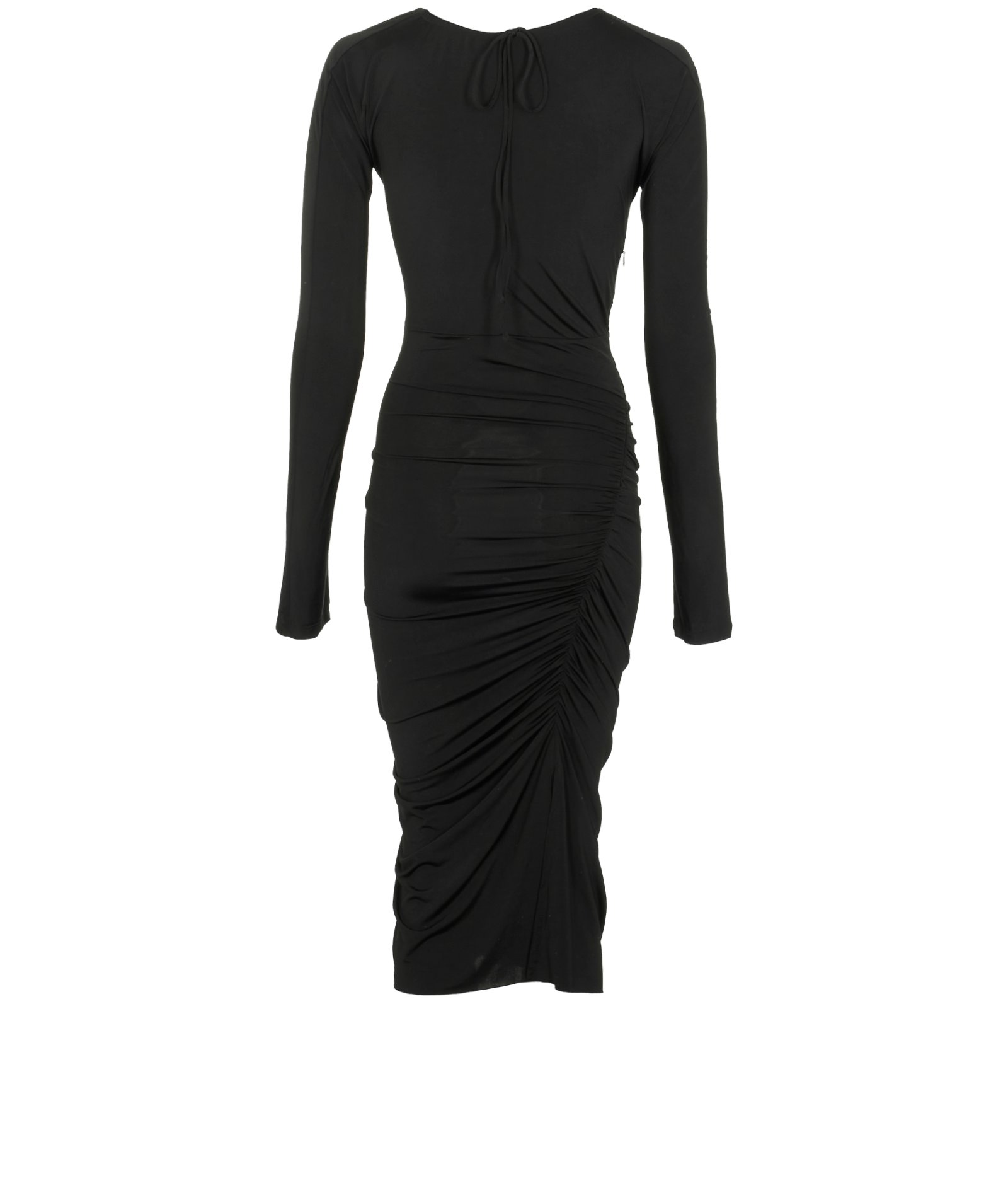 Victoria Beckham Midi Dress, &pound;140, Clothing, Black, Polyester, Back view