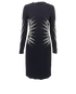Stella McCartney Embellished Midi Dress, &pound;210, Clothing, Black, Viscose, Front view