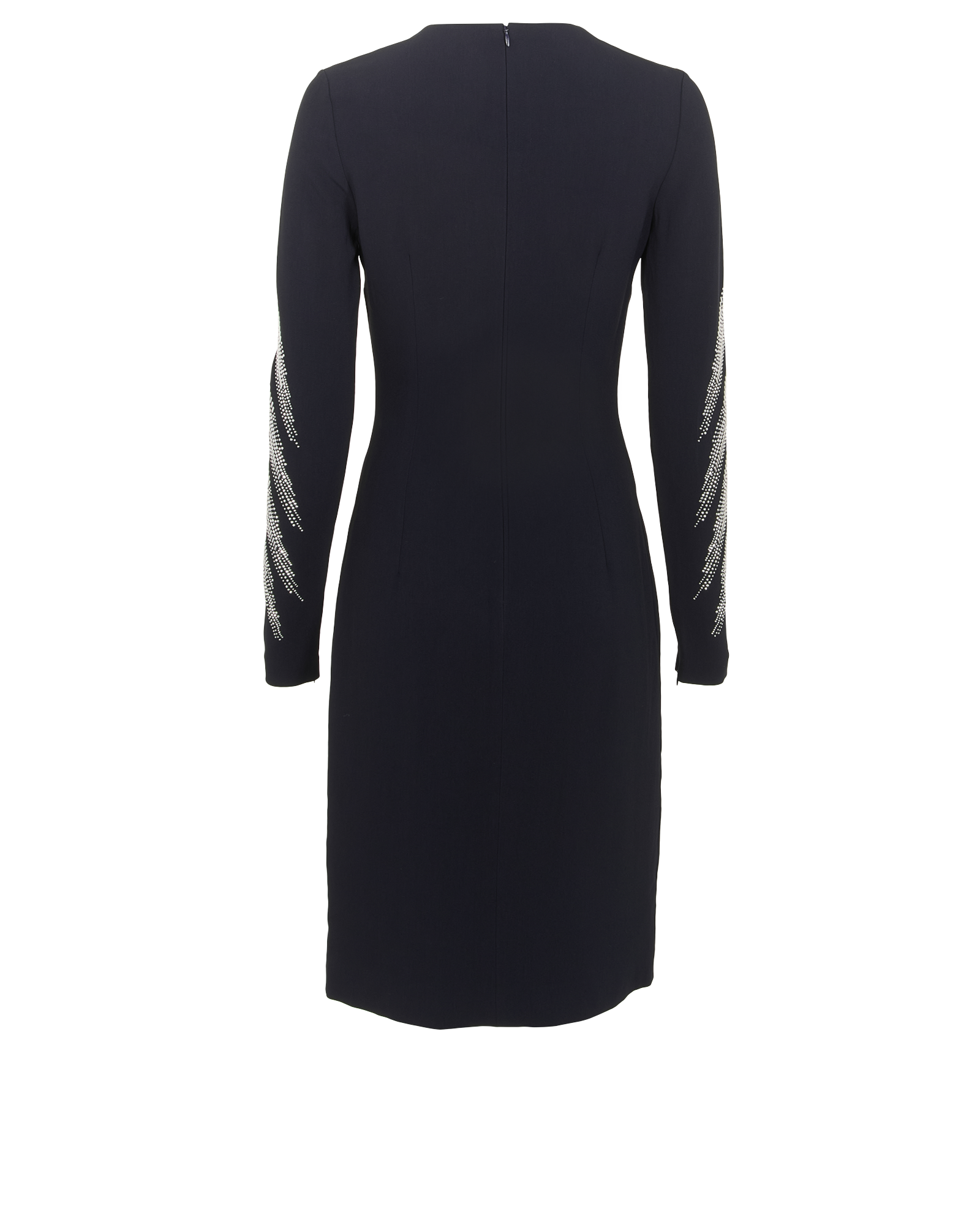 Stella McCartney Embellished Midi Dress, &pound;210, Clothing, Black, Viscose, Back view