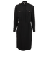 Celine Shirt Midi Dress, &pound;520, Clothing, Black, Silk, Front view