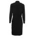 Celine Shirt Midi Dress, &pound;520, Clothing, Black, Silk, Back view