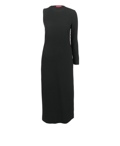 Gucci One Sleeved Dress, &pound;390, Clothing, Black, Polyester, Front view