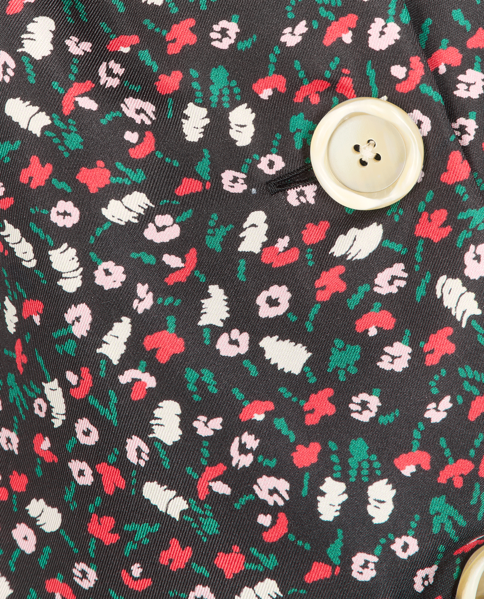 Marni Floral Long Dress, &pound;110, Clothing, Black/Red, Silk, Other view