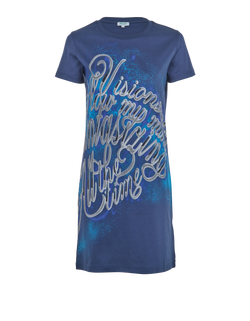 Kenzo T-Shirt Dress, Cotton, Blue, SZ XS, 3*