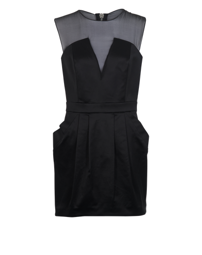 Pierre Balmain Mini Dress, &pound;290, Clothing, Black, Cotton, Front view