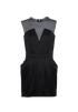 Pierre Balmain Mini Dress, &pound;290, Clothing, Black, Cotton, Front view