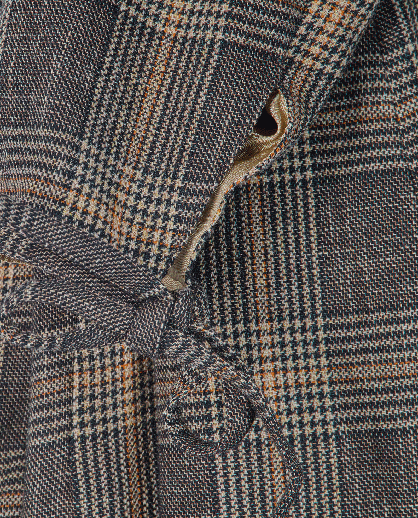 Acne Studios Plaid Midi Dress, &pound;95, Clothing, Brown, Mongolian Wool/Wool, Other view