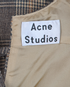 Acne Studios Plaid Midi Dress, &pound;95, Clothing, Brown, Mongolian Wool/Wool, Other view