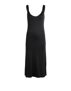 Joseph Beaded Sleeveless Dress, Silk, Black, Sz L, 2*