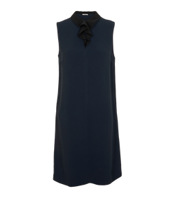 Miu Miu Sleeveless Short Dress, Viscose, Navy, UK10, 2*