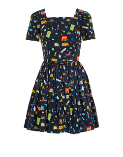 Dolce & Gabbana Children Drawing Print Dress, Cotton, Multi, UK8, 3*