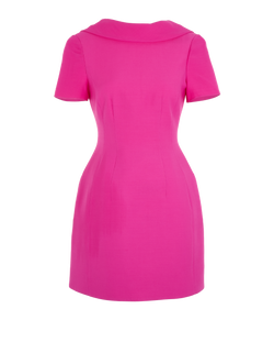 Valentino Crepe Bow Mini Dress, Wool, Pink, UK6, 2*