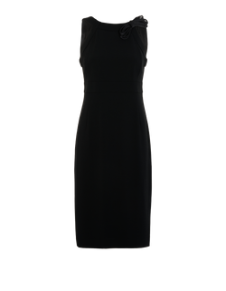 Max Mara Sleeveless Dress, Triacetate, Black, UK8, 2*
