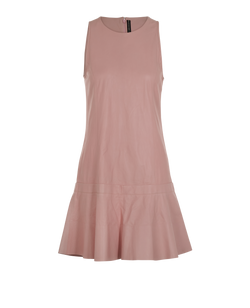 Balenciaga Flared Sleeveless Dress, Lambskin, Pink, UK8, 2*