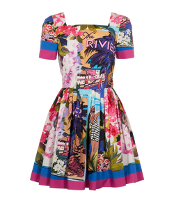 Dolce & Gabbana Portofino Mini Dress, Cotton, Multi, UK12, 3*