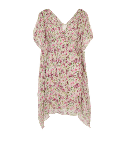 Dolce & Gabbana Flowing Floral Dress, Silk, Multi, UK8,3*