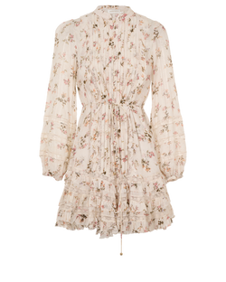 Zimmermann Floral Dress, Viscose, White, UK8, 2*