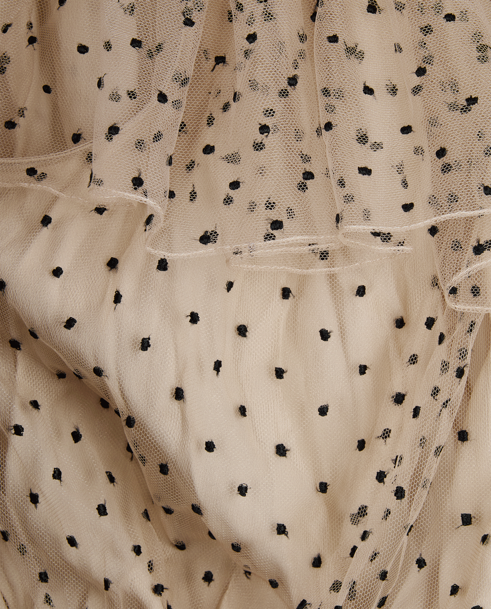Gucci Polka Dot Asymmetric Dress, &pound;350, Clothing, Beige, Polyester Mix, Other view
