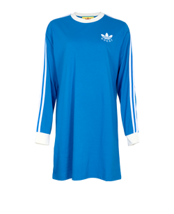 Gucci x Adidas Logo Mini Dress, Cotton, Blue, Sz 2XS, 3*