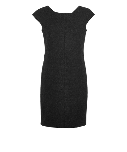 Max Mara Pinafore Dress, £195, Clothing, Grey, Wool, Front view